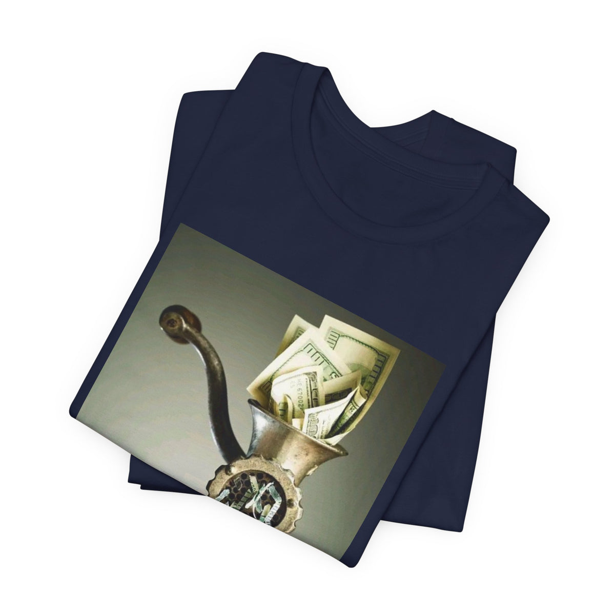 Money Grinder Graphic Tee — Vintage Cash Shredder Shirt