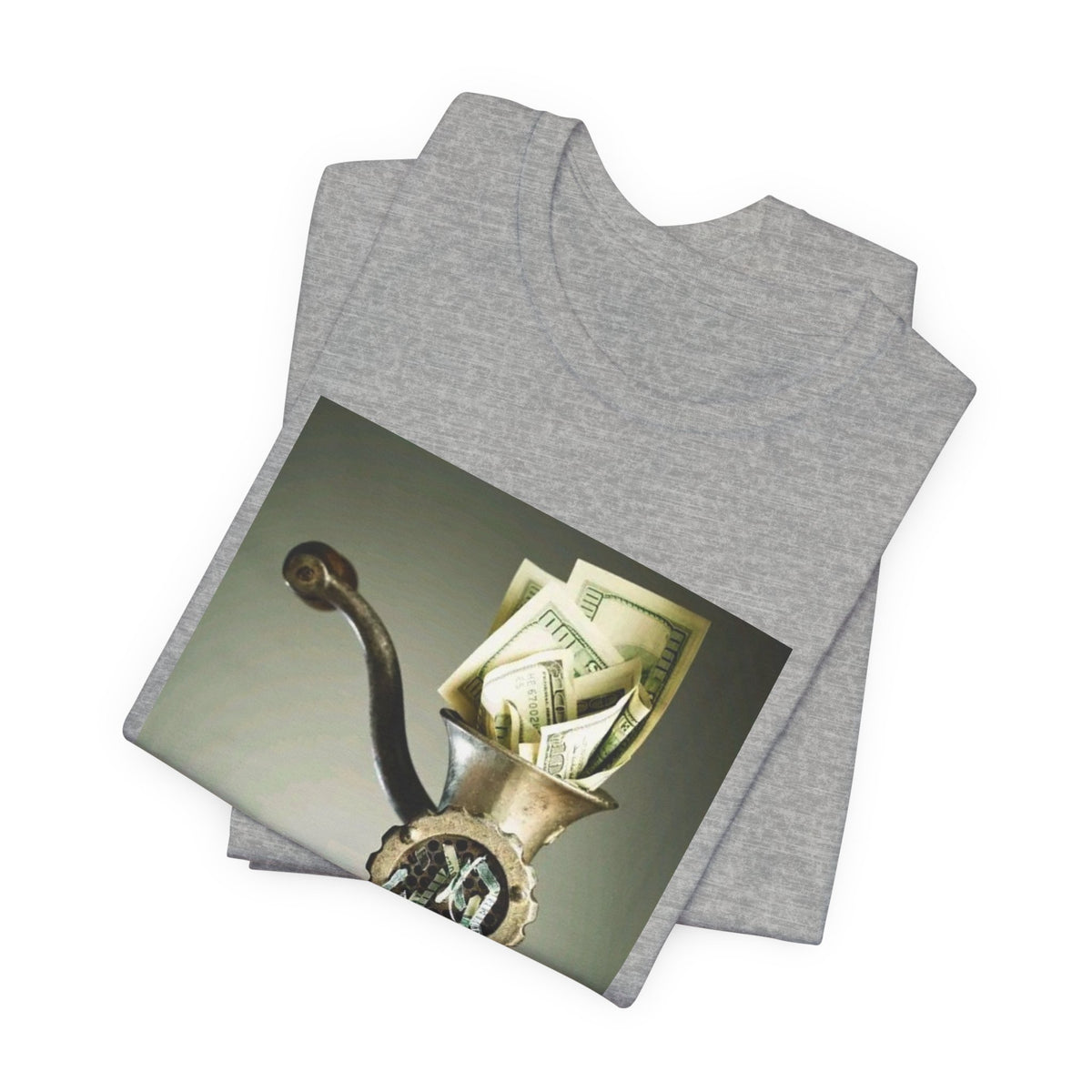 Money Grinder Graphic Tee — Vintage Cash Shredder Shirt