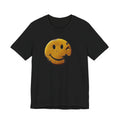 Smiley Bite Tee — Vintage Distressed Happy Face T‑Shirt