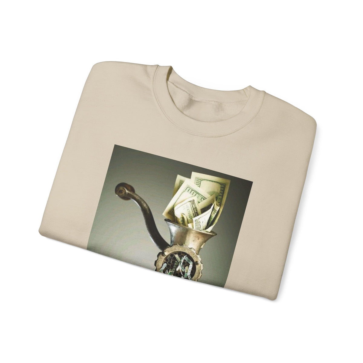 Vintage Coffee Grinder Art Sweatshirt — Retro Kitchen Still Life Crewneck