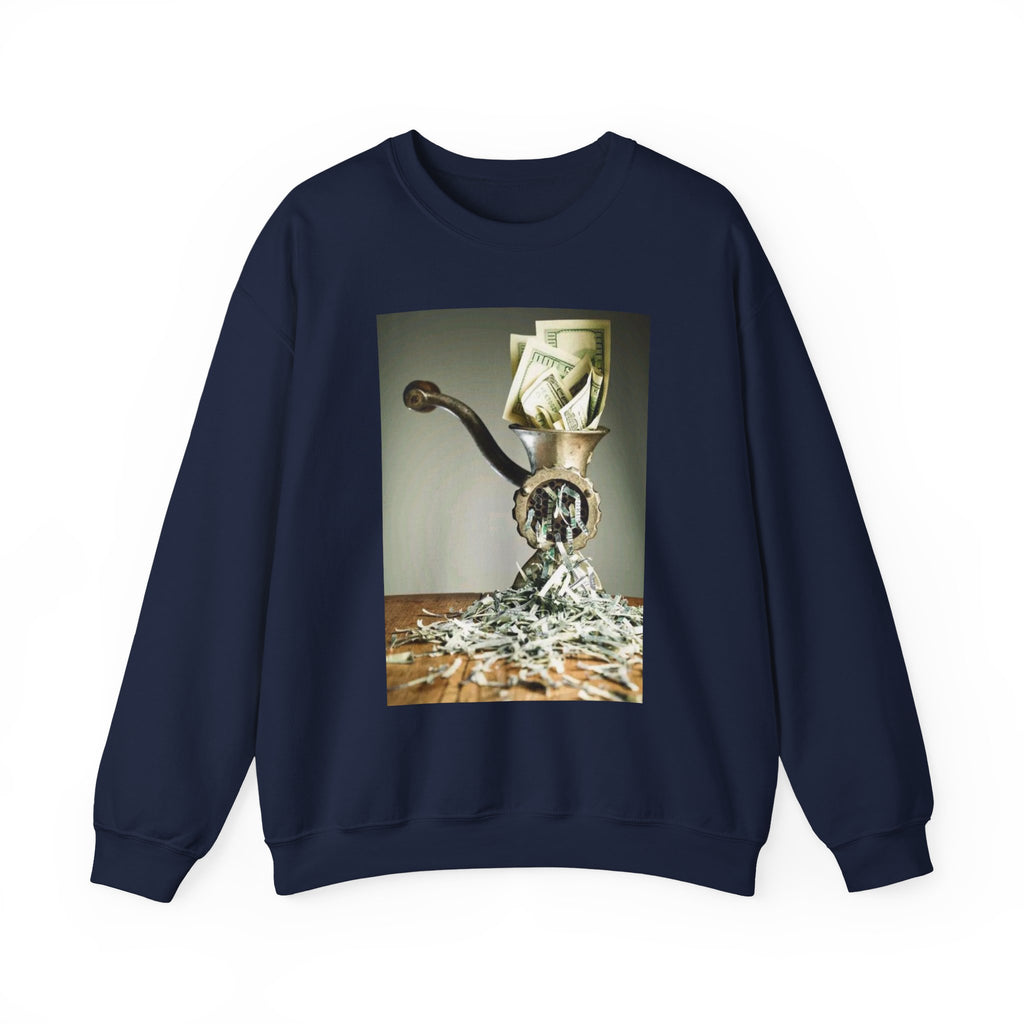 Vintage Coffee Grinder Art Sweatshirt — Retro Kitchen Still Life Crewneck