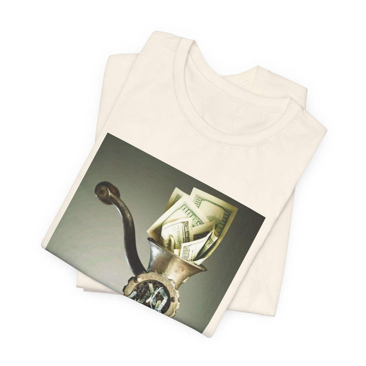 Money Grinder Graphic Tee — Vintage Cash Shredder Shirt
