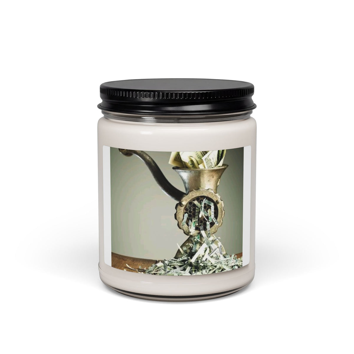 Soy Candle — Vintage Meat Grinder Botanical Scented Jar (9 oz)