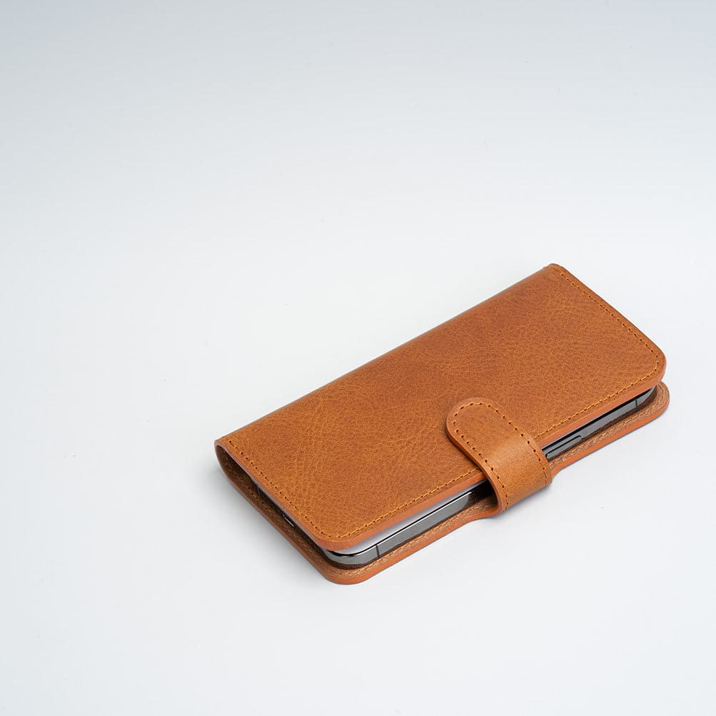 Full-Grain Leather Folio Case Wallet for iPhone 12/13 Series with MagSafe - Classic 4.0