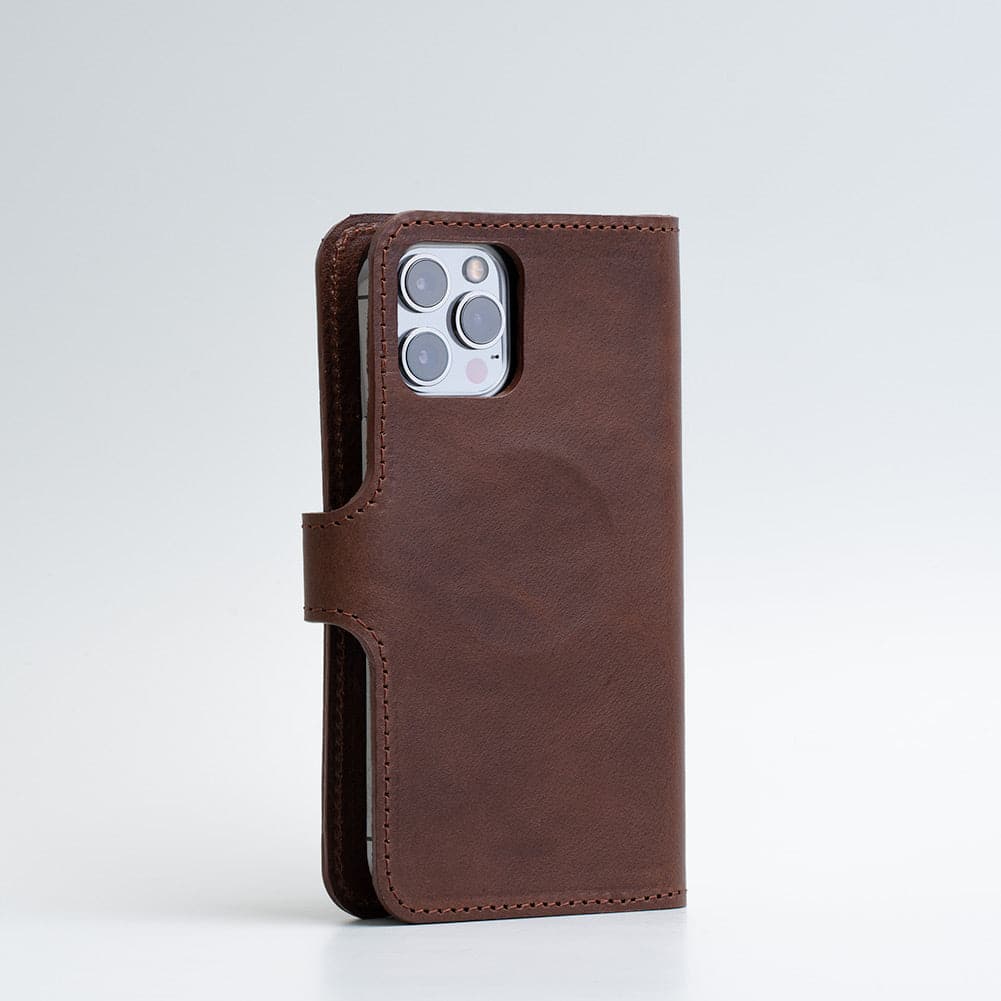 Full-Grain Leather Folio Case Wallet for iPhone 12/13 Series with MagSafe - Classic 4.0
